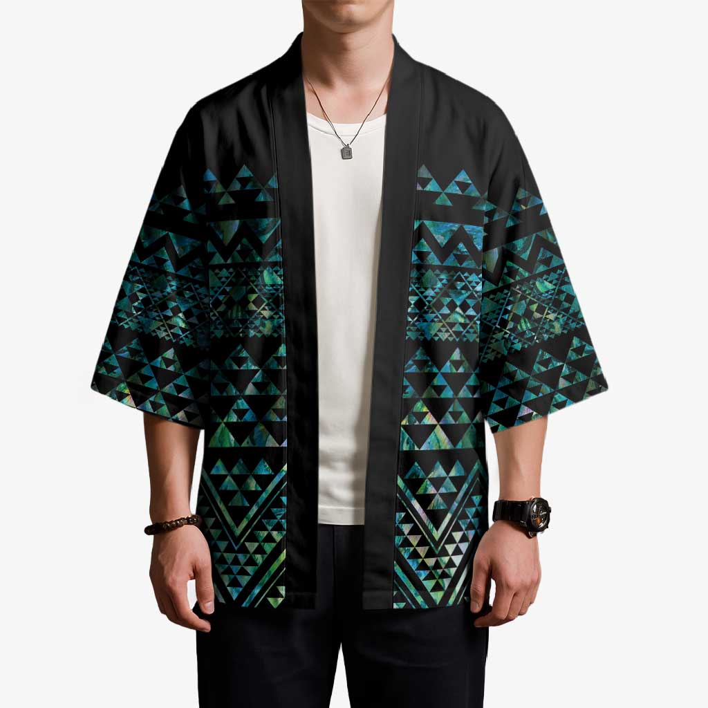 Maori Niho Taniwha Te Wheiao Kimono Paua Shell - Aussie Hoodie