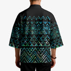 Maori Niho Taniwha Te Wheiao Kimono Paua Shell - Aussie Hoodie