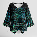 Maori Niho Taniwha Te Wheiao Kimono Sleeve Blouse Paua Shell - Aussie Hoodie