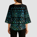 Maori Niho Taniwha Te Wheiao Kimono Sleeve Blouse Paua Shell - Aussie Hoodie