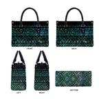 Maori Niho Taniwha Te Wheiao Leather Bag Paua Shell - Aussie Hoodie