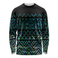 Maori Niho Taniwha Te Wheiao Long Sleeve Shirt Paua Shell - Aussie Hoodie