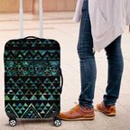 Maori Niho Taniwha Te Wheiao Luggage Cover Paua Shell - Aussie Hoodie