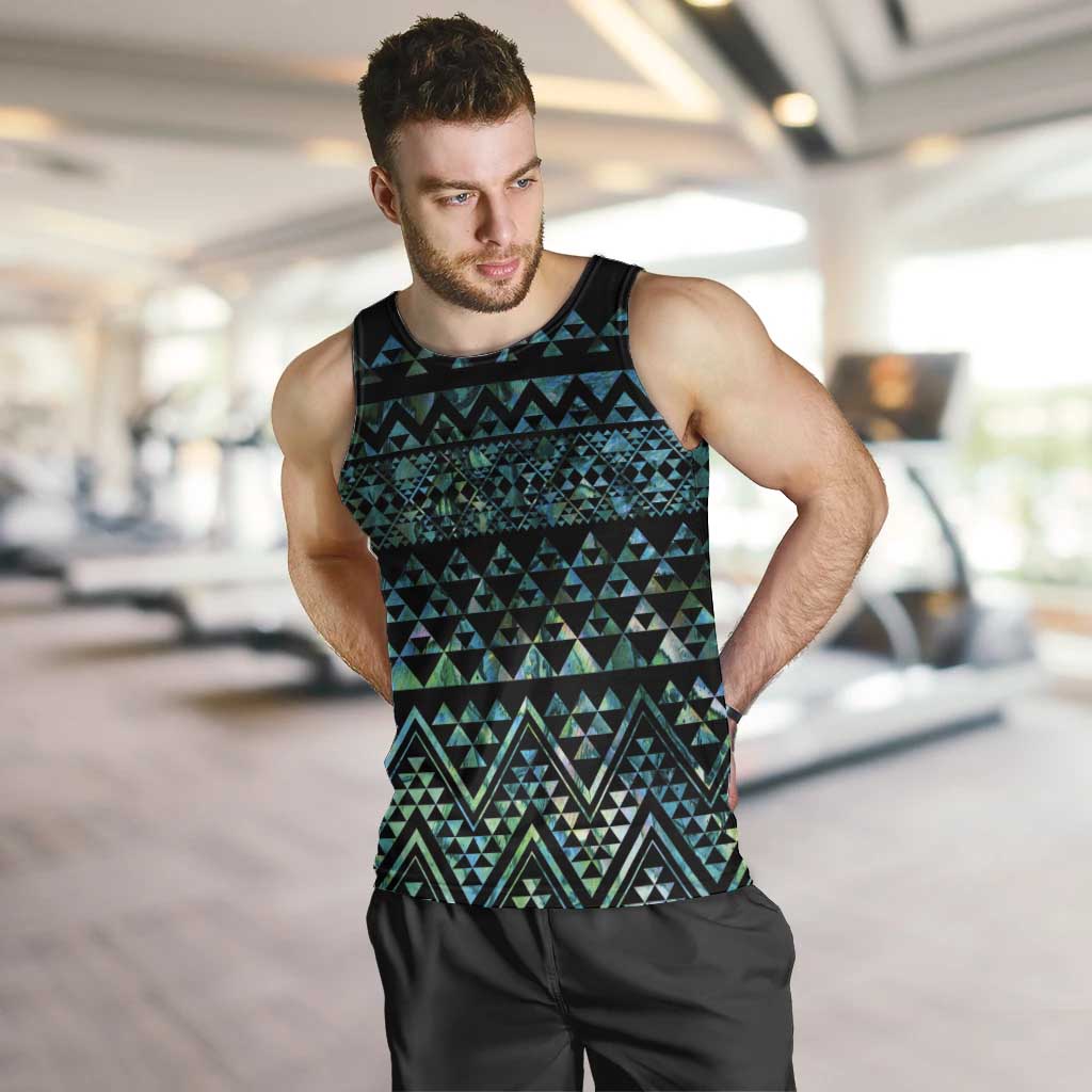 Maori Niho Taniwha Te Wheiao Men Tank Top Paua Shell - Aussie Hoodie