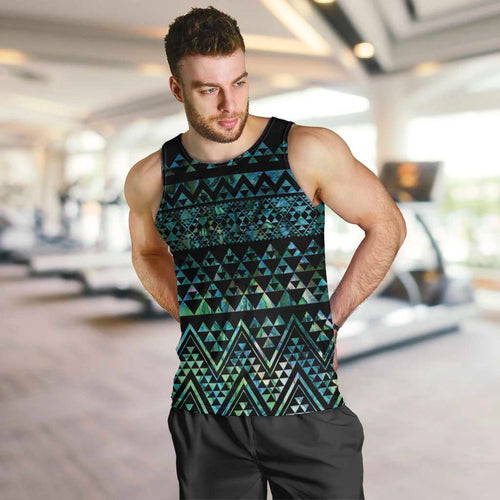 Maori Niho Taniwha Te Wheiao Men Tank Top Paua Shell - Aussie Hoodie