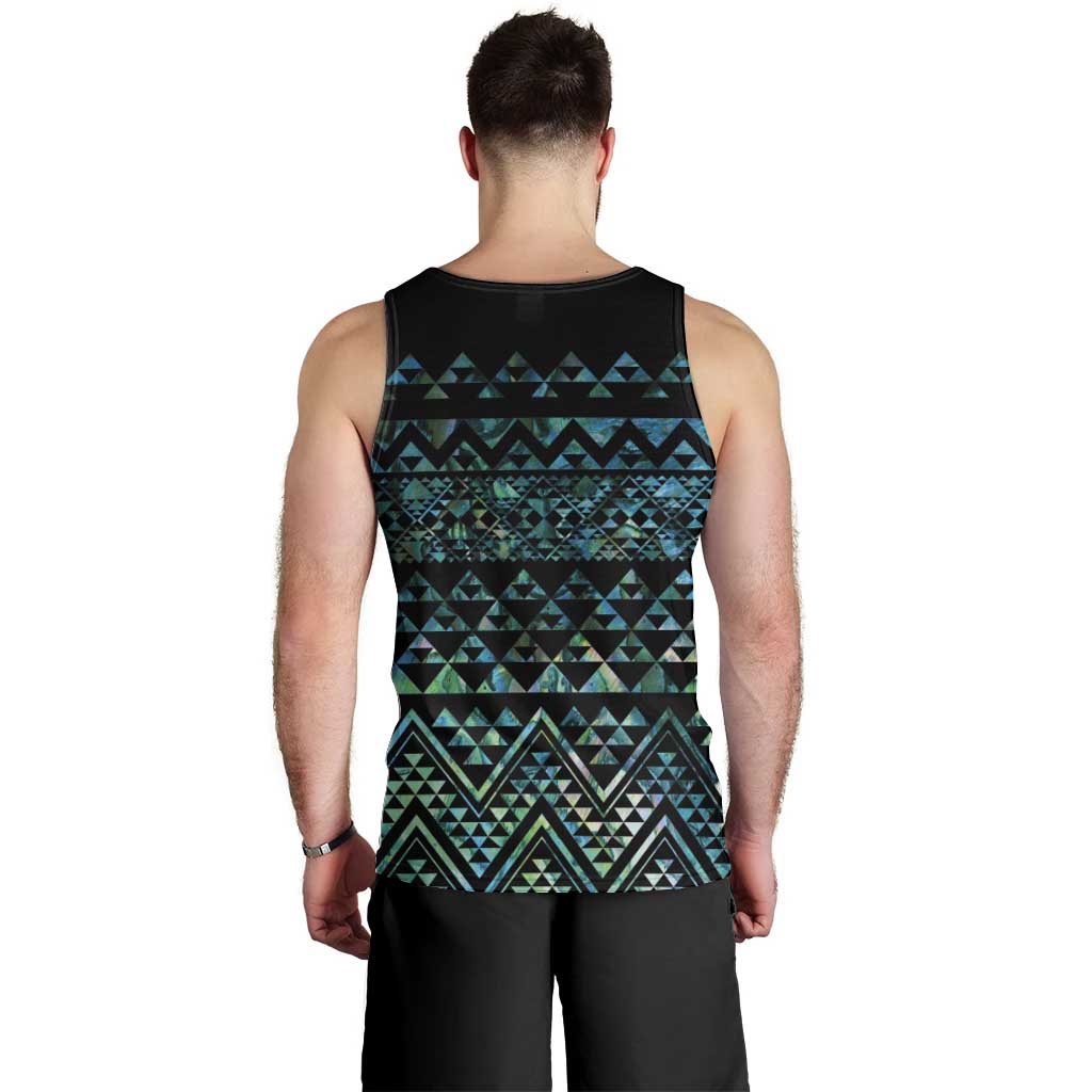 Maori Niho Taniwha Te Wheiao Men Tank Top Paua Shell - Aussie Hoodie