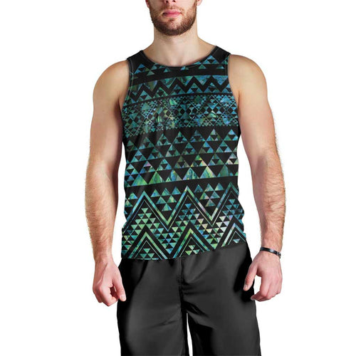 Maori Niho Taniwha Te Wheiao Men Tank Top Paua Shell - Aussie Hoodie