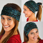 Maori Niho Taniwha Te Wheiao Neck Gaiter Paua Shell - Aussie Hoodie
