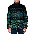 Maori Niho Taniwha Te Wheiao Padded Jacket Paua Shell - Aussie Hoodie
