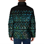 Maori Niho Taniwha Te Wheiao Padded Jacket Paua Shell - Aussie Hoodie
