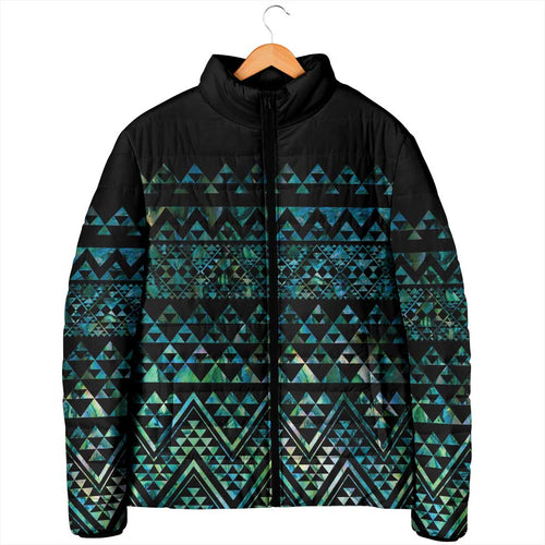 Maori Niho Taniwha Te Wheiao Padded Jacket Paua Shell - Aussie Hoodie