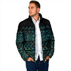 Maori Niho Taniwha Te Wheiao Padded Jacket Paua Shell - Aussie Hoodie