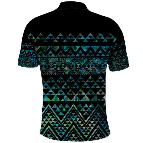 Maori Niho Taniwha Te Wheiao Polo Shirt Paua Shell - Aussie Hoodie