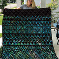 Maori Niho Taniwha Te Wheiao Quilt Paua Shell - Aussie Hoodie