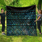 Maori Niho Taniwha Te Wheiao Quilt Paua Shell - Aussie Hoodie