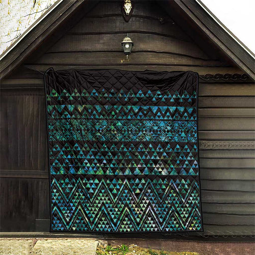Maori Niho Taniwha Te Wheiao Quilt Paua Shell - Aussie Hoodie