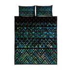 Maori Niho Taniwha Te Wheiao Quilt Bed Set Paua Shell - Aussie Hoodie