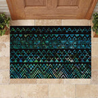 Maori Niho Taniwha Te Wheiao Rubber Doormat Paua Shell - Aussie Hoodie