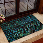 Maori Niho Taniwha Te Wheiao Rubber Doormat Paua Shell - Aussie Hoodie