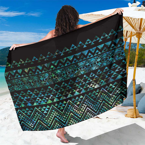 Maori Niho Taniwha Te Wheiao Sarong Paua Shell - Aussie Hoodie