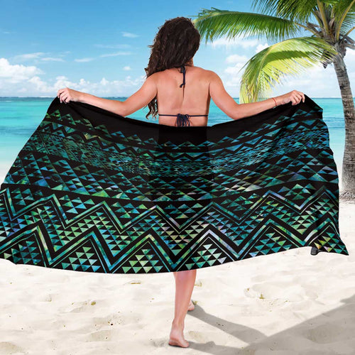 Maori Niho Taniwha Te Wheiao Sarong Paua Shell - Aussie Hoodie
