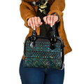 Maori Niho Taniwha Te Wheiao Shoulder Handbag Paua Shell - Aussie Hoodie