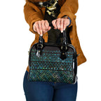 Maori Niho Taniwha Te Wheiao Shoulder Handbag Paua Shell - Aussie Hoodie