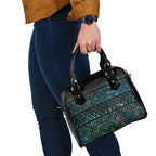 Maori Niho Taniwha Te Wheiao Shoulder Handbag Paua Shell - Aussie Hoodie