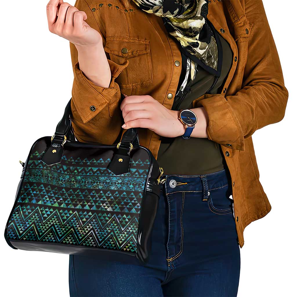 Maori Niho Taniwha Te Wheiao Shoulder Handbag Paua Shell - Aussie Hoodie