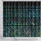 Maori Niho Taniwha Te Wheiao Shower Curtain Paua Shell - Aussie Hoodie