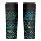 Maori Niho Taniwha Te Wheiao Skinny Tumbler Paua Shell - Aussie Hoodie