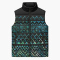 Maori Niho Taniwha Te Wheiao Sleeveless Puffer Jacket Paua Shell - Aussie Hoodie