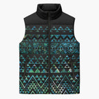 Maori Niho Taniwha Te Wheiao Sleeveless Puffer Jacket Paua Shell - Aussie Hoodie