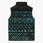 Maori Niho Taniwha Te Wheiao Sleeveless Puffer Jacket Paua Shell - Aussie Hoodie