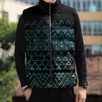 Maori Niho Taniwha Te Wheiao Sleeveless Puffer Jacket Paua Shell - Aussie Hoodie