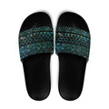 Maori Niho Taniwha Te Wheiao Slide Sandals Paua Shell - Aussie Hoodie