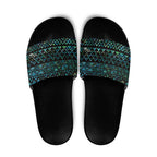 Maori Niho Taniwha Te Wheiao Slide Sandals Paua Shell - Aussie Hoodie