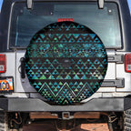Maori Niho Taniwha Te Wheiao Spare Tire Cover Paua Shell - Aussie Hoodie