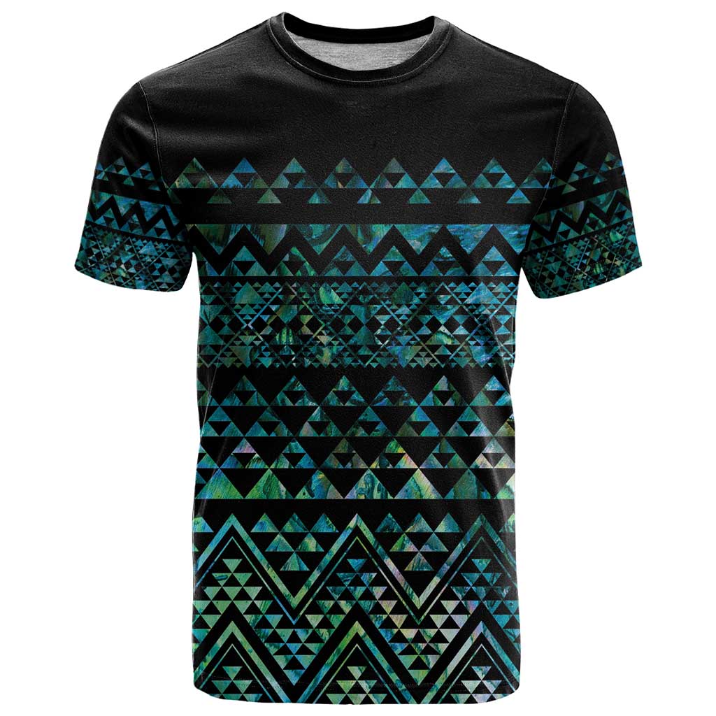 Maori Niho Taniwha Te Wheiao T Shirt Paua Shell - Aussie Hoodie