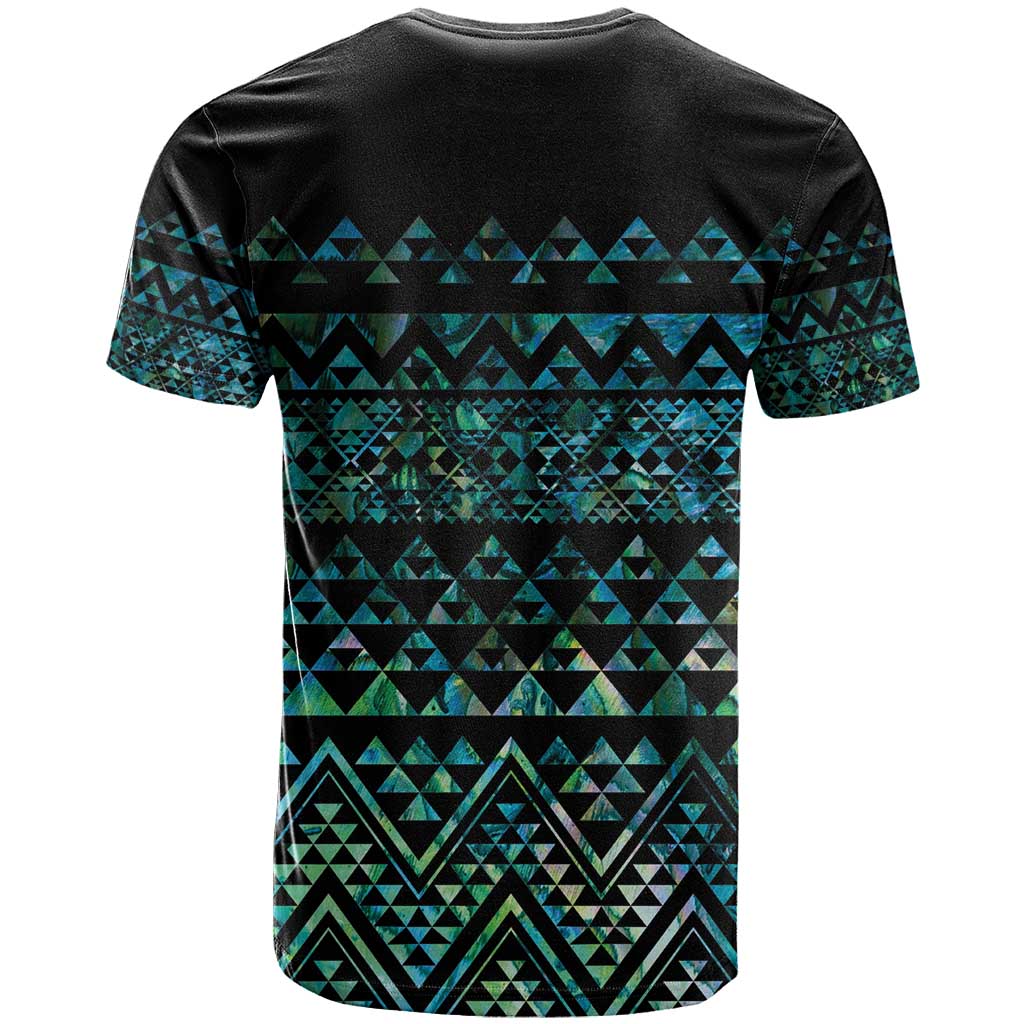 Maori Niho Taniwha Te Wheiao T Shirt Paua Shell - Aussie Hoodie