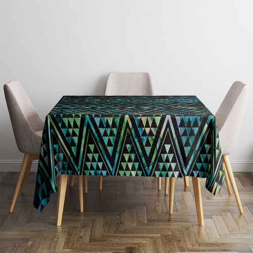Maori Niho Taniwha Te Wheiao Tablecloth Paua Shell - Aussie Hoodie