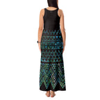 Maori Niho Taniwha Te Wheiao Tank Maxi Dress Paua Shell - Aussie Hoodie