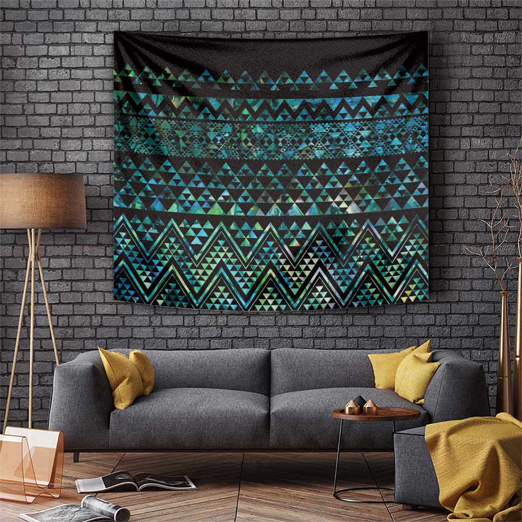 Maori Niho Taniwha Te Wheiao Tapestry Paua Shell - Aussie Hoodie