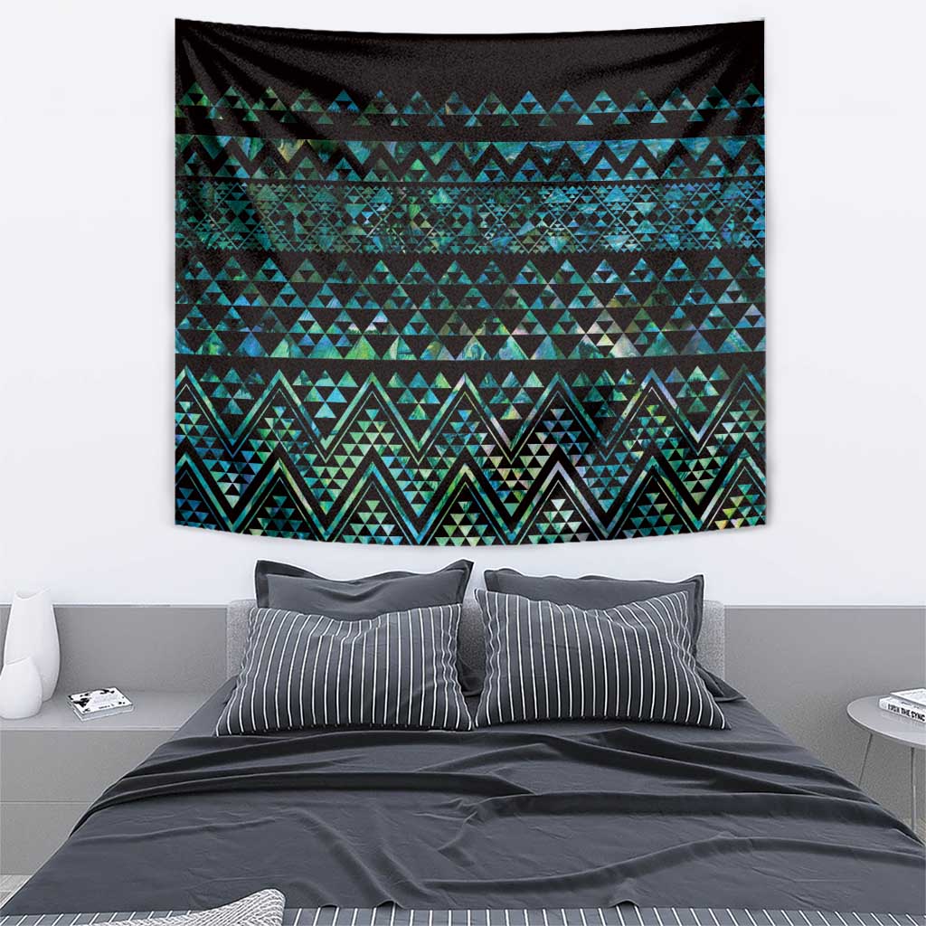 Maori Niho Taniwha Te Wheiao Tapestry Paua Shell - Aussie Hoodie