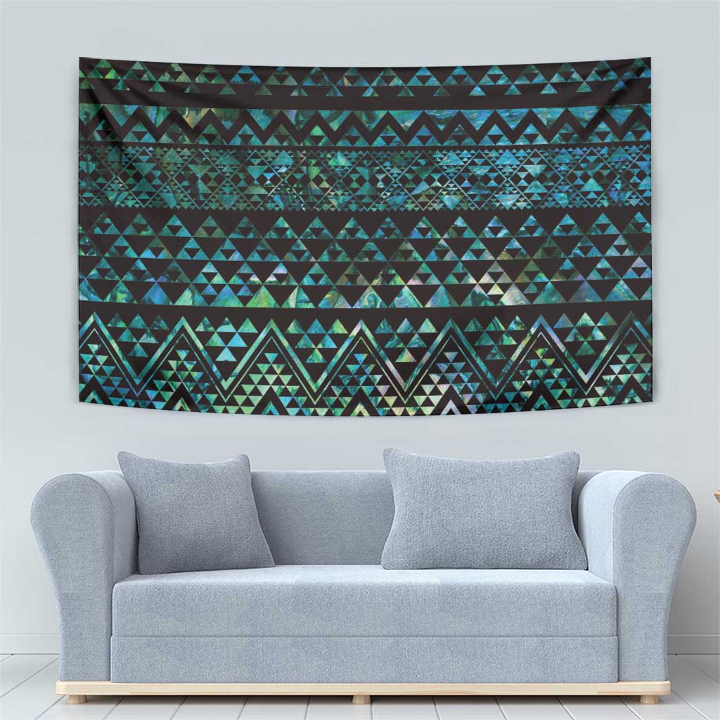 Maori Niho Taniwha Te Wheiao Tapestry Paua Shell - Aussie Hoodie