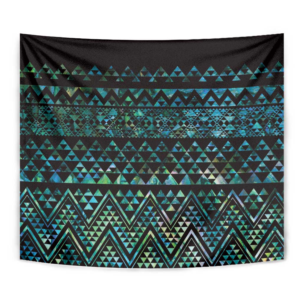 Maori Niho Taniwha Te Wheiao Tapestry Paua Shell - Aussie Hoodie