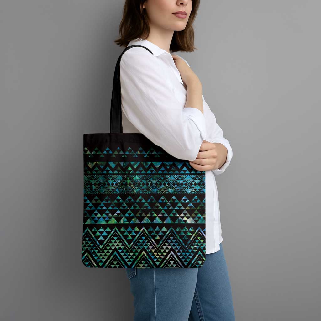 Maori Niho Taniwha Te Wheiao Tote Bag Paua Shell - Aussie Hoodie