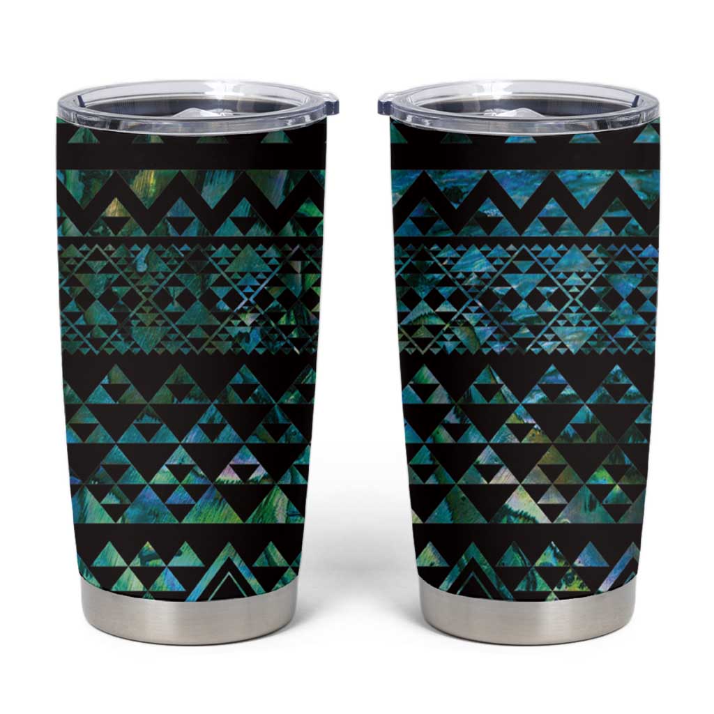 Maori Niho Taniwha Te Wheiao Tumbler Cup Paua Shell - Aussie Hoodie