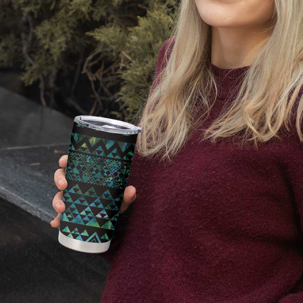 Maori Niho Taniwha Te Wheiao Tumbler Cup Paua Shell - Aussie Hoodie