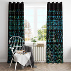 Maori Niho Taniwha Te Wheiao Window Curtain Paua Shell - Aussie Hoodie